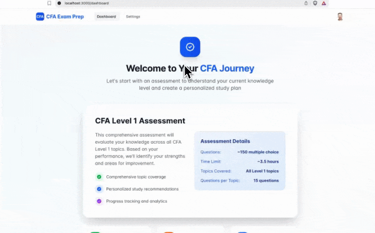 Level 1 Diagnostic Assessment Demo